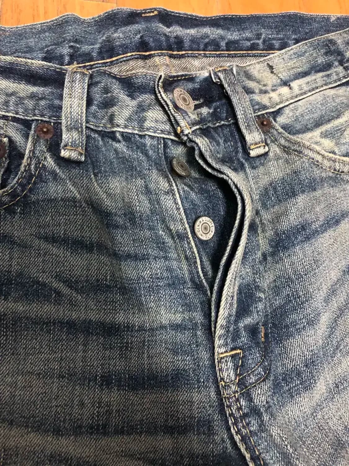 데님앤서플라이 랄프로렌 데미지 빈티지 워싱 데님팬츠 31 상품이미지5