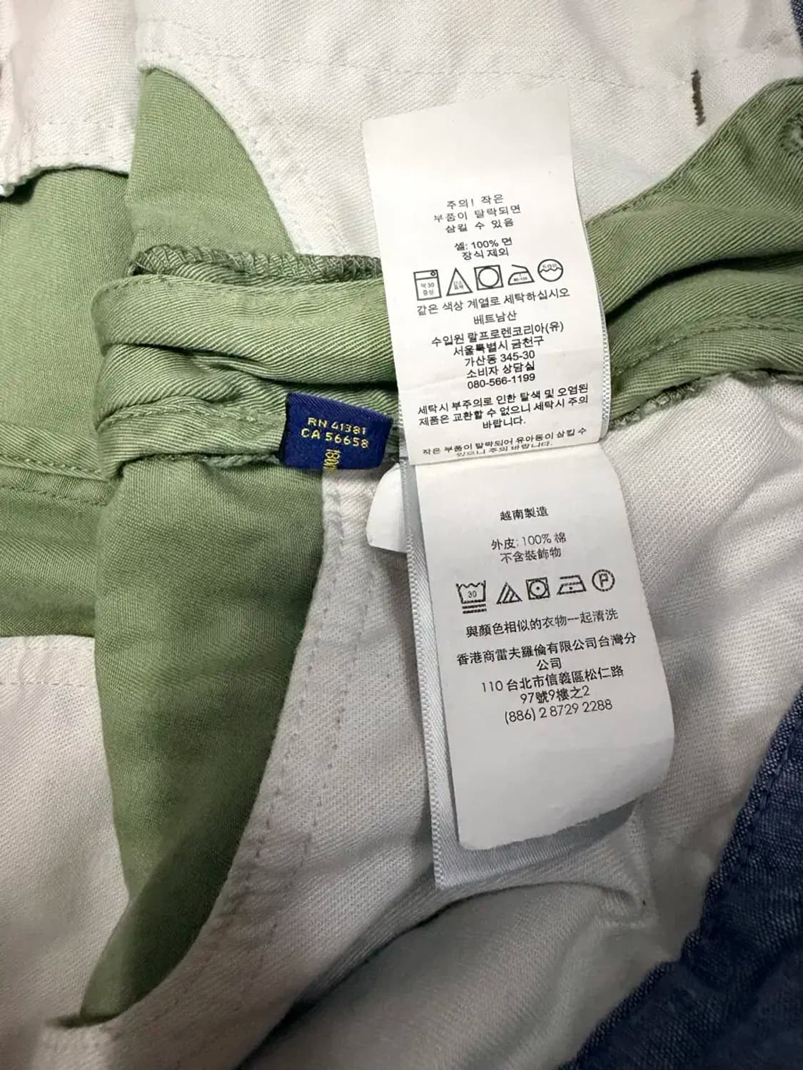 폴로 랄프로렌 클래식 하프팬츠 반바지 올리브 그린 40 상품이미지7
