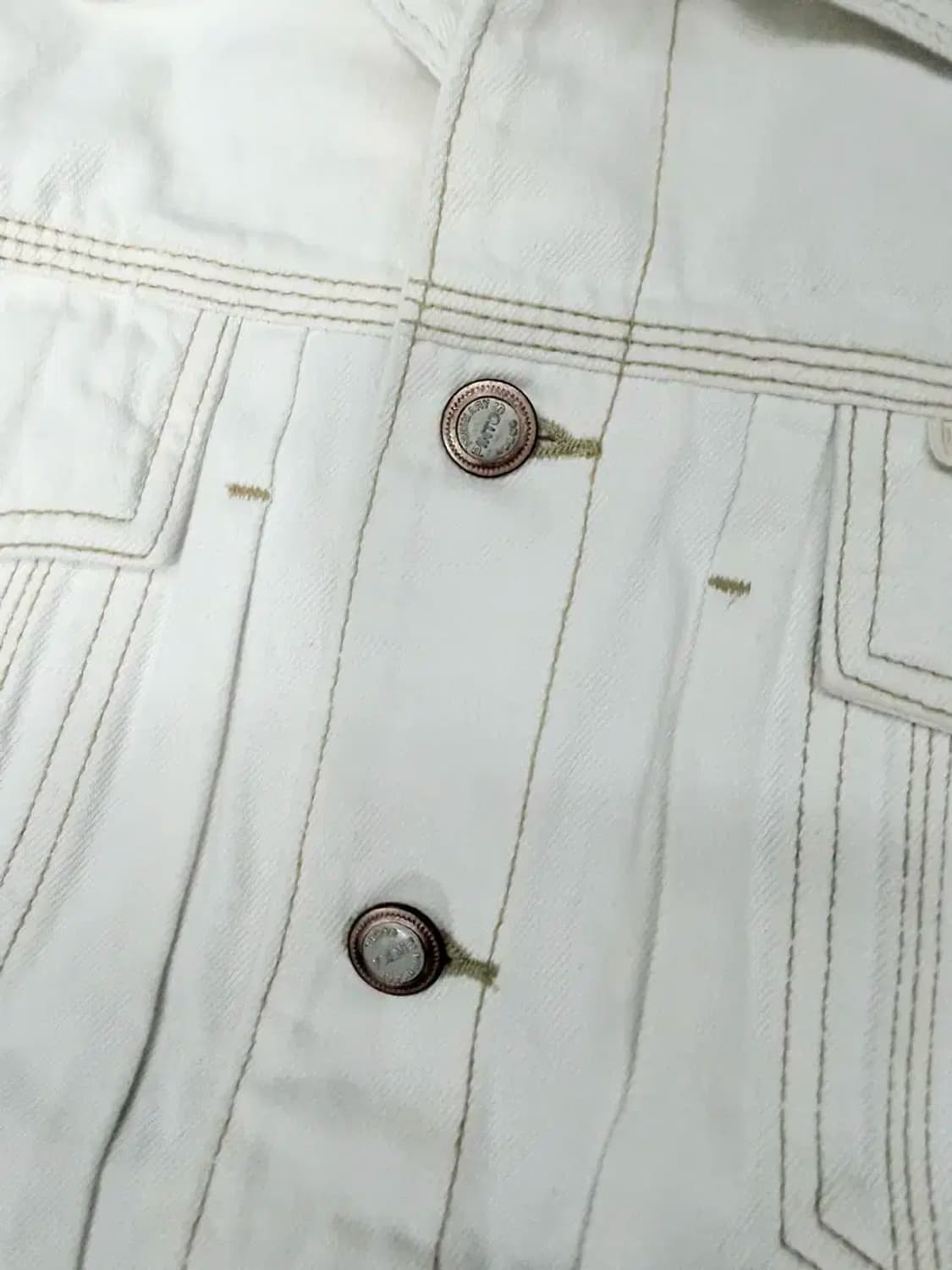 핀토스 클래식핏 화이트 데님자켓 90 상품이미지4