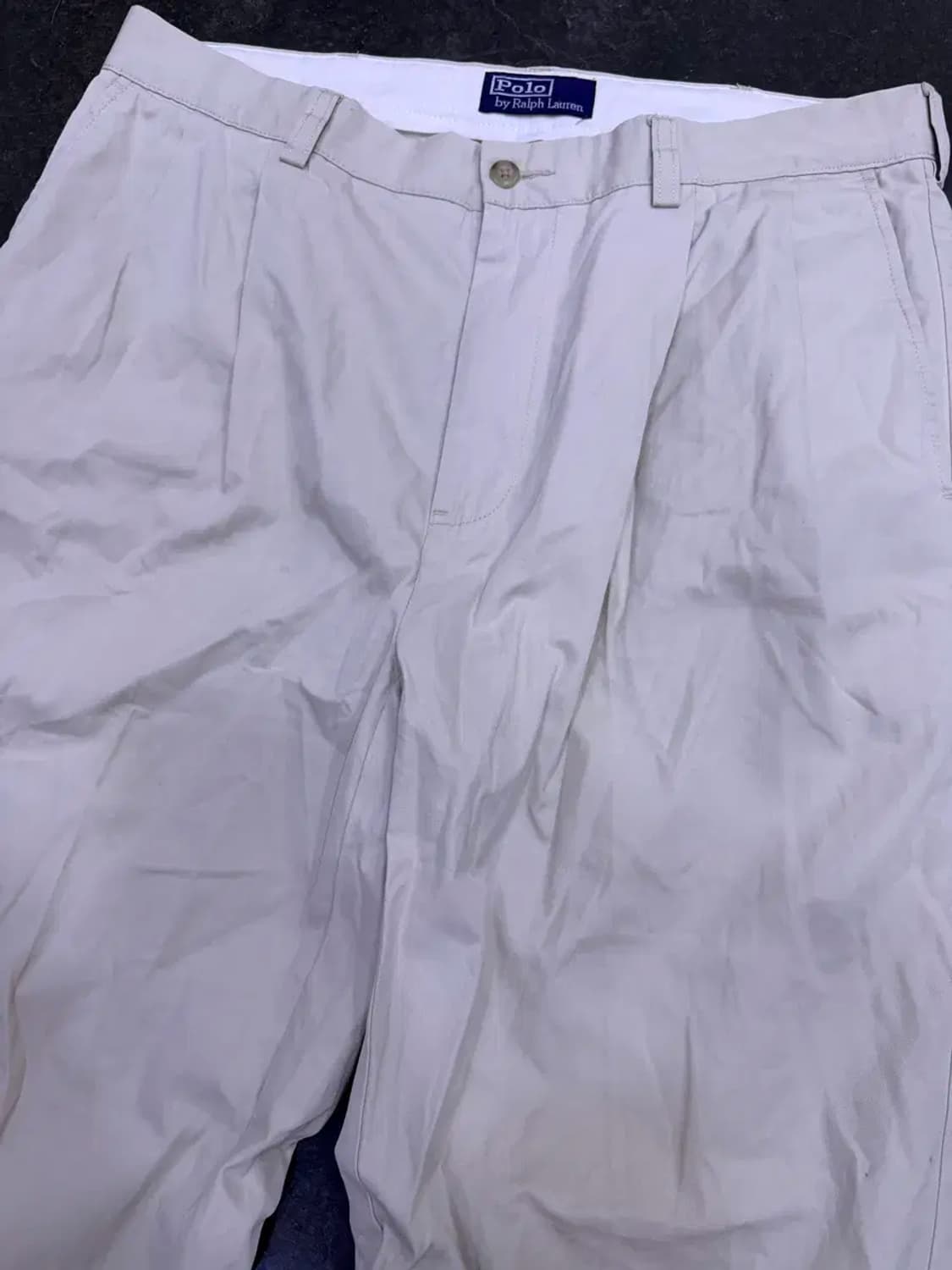 폴로 랄프로렌 핀턱 클래식핏 치노팬츠 베이지 34 상품이미지3