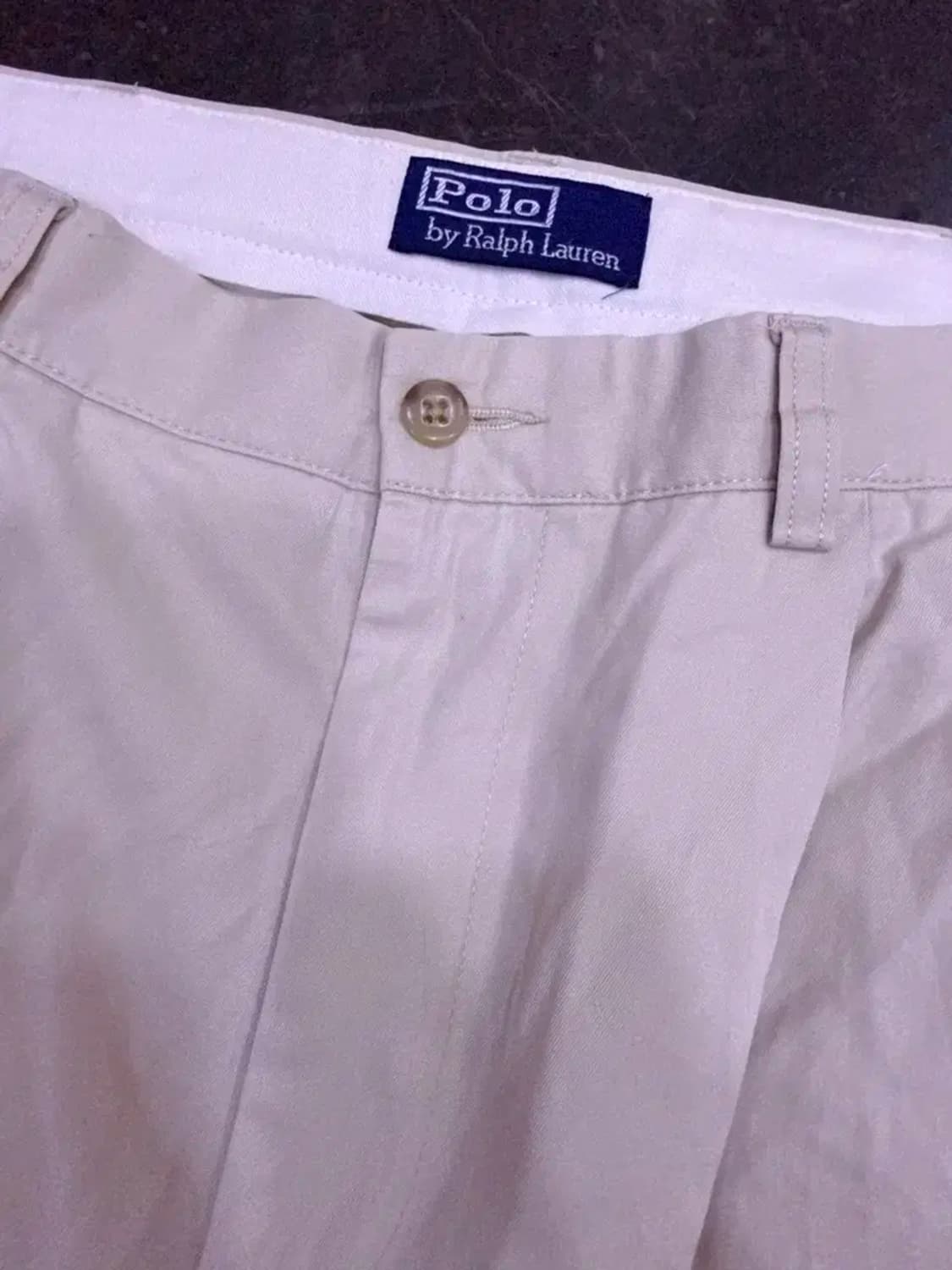 폴로 랄프로렌 핀턱 클래식핏 치노팬츠 베이지 34 상품이미지4