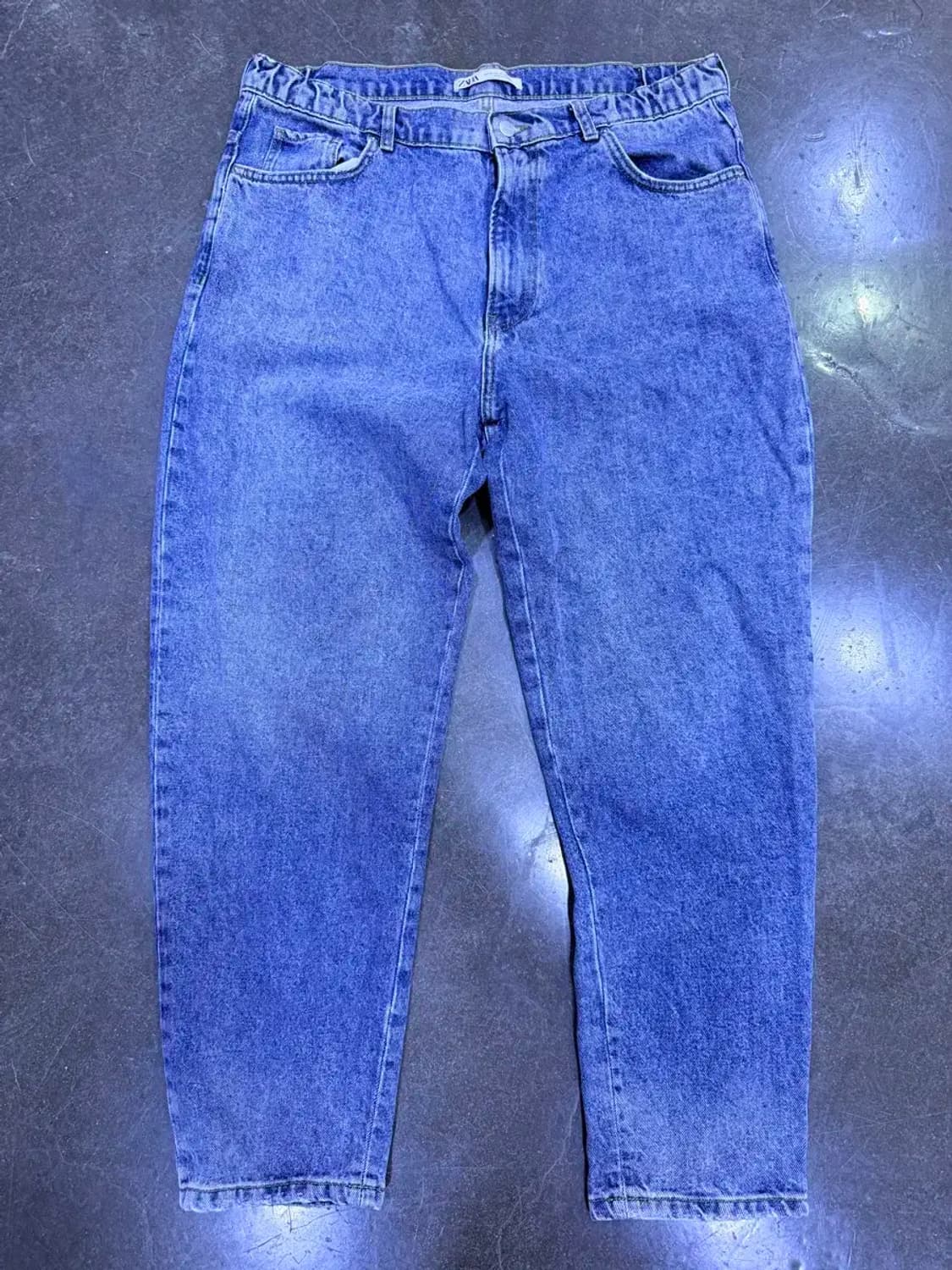 자라 스톤워싱 레트로 클래식핏 데님팬츠 XL 상품이미지1