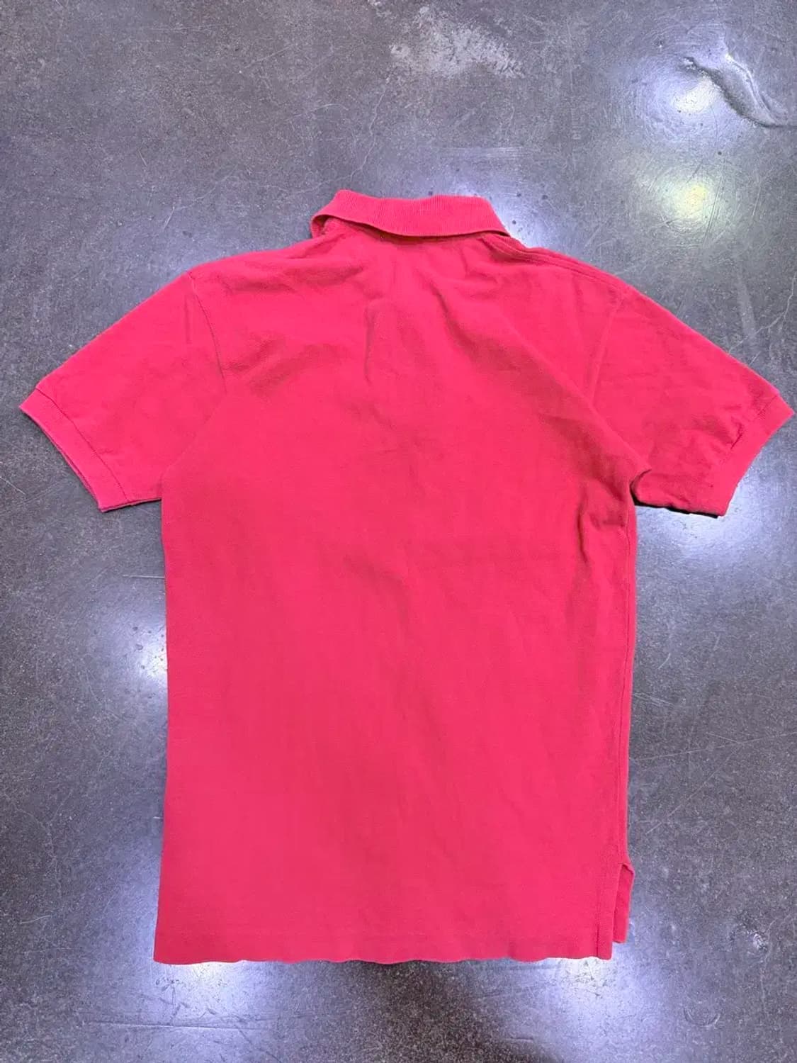 버버리 월계수 자수 카라 폴로티 레드 M 상품이미지2