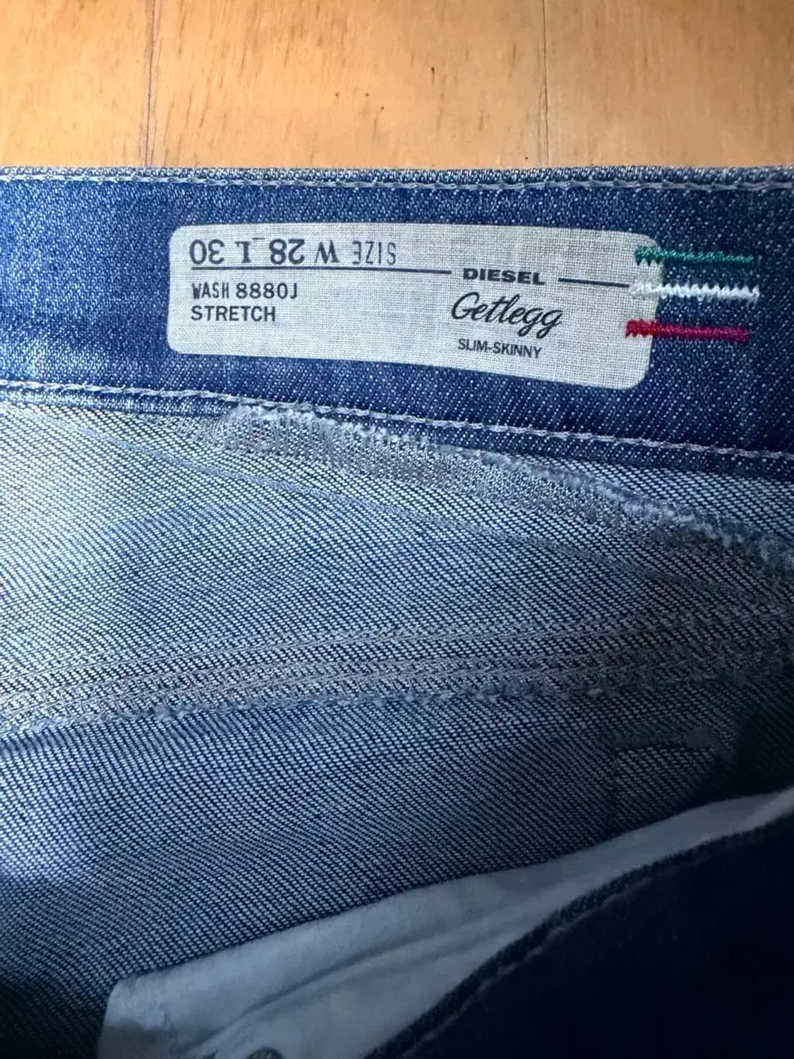 디젤 겟레그 슬림스키니핏 빈티지 워싱 데미지 데님팬츠 28 상품이미지9