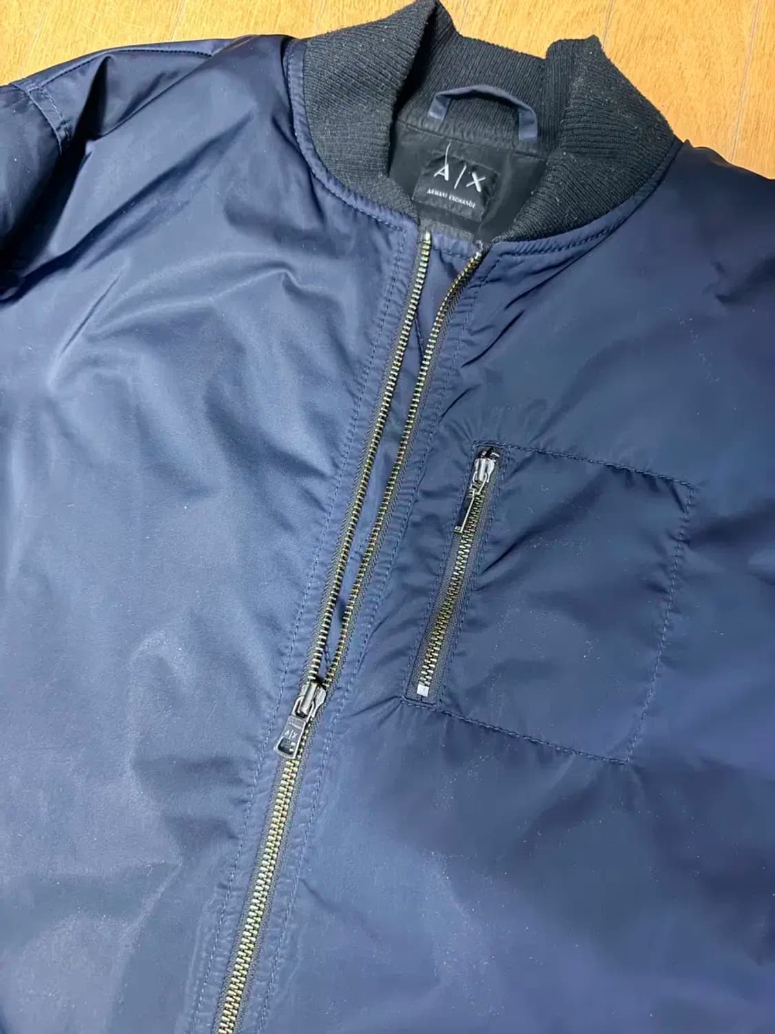 아르마니 익스체인지 오리털 롱 보머 패딩점퍼 야상 S 상품이미지3