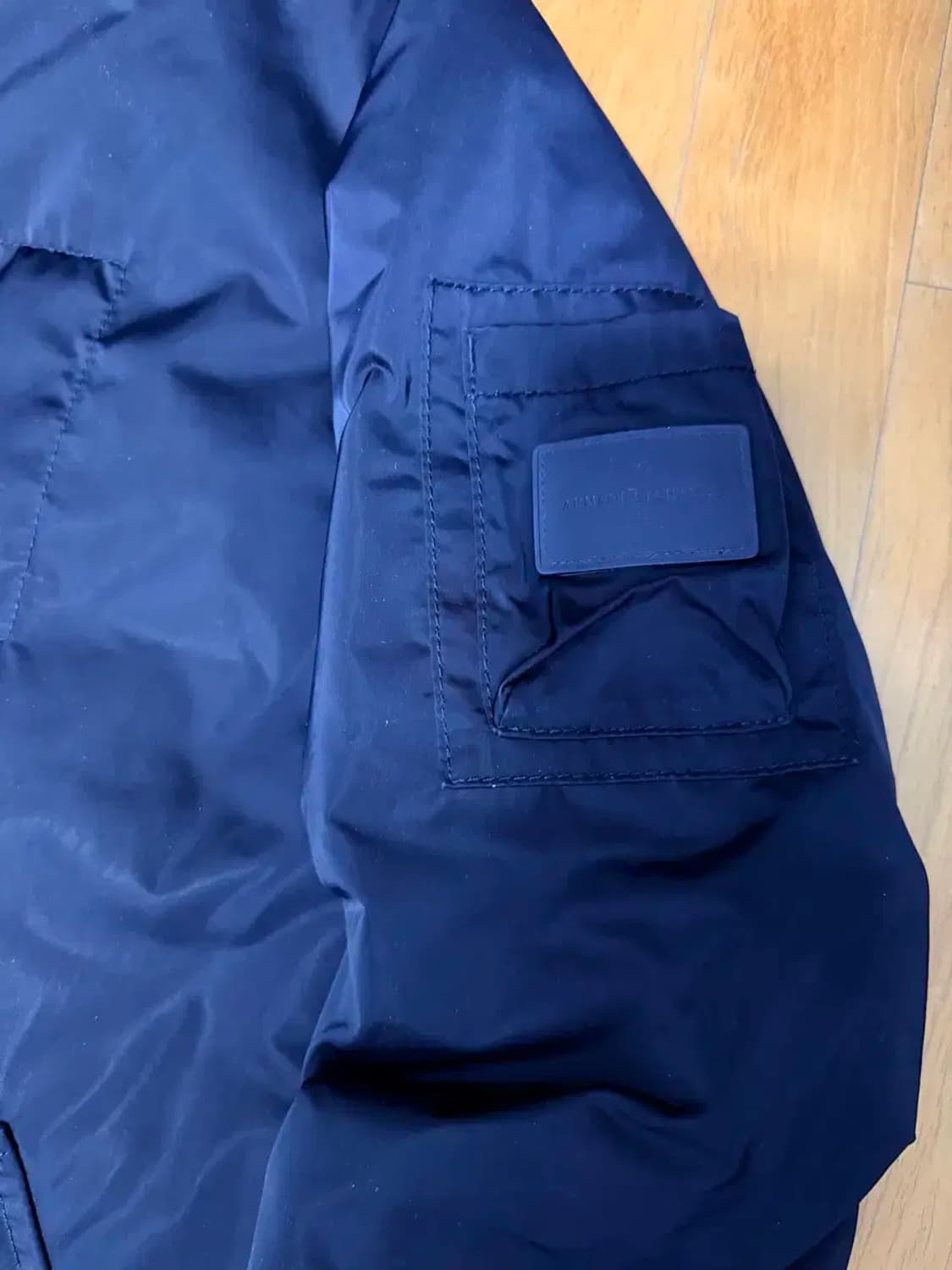 아르마니 익스체인지 오리털 롱 보머 패딩점퍼 야상 S 상품이미지4