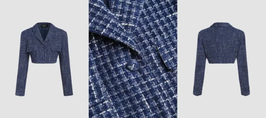 사이다 트위드 크롭 탑 블레이저 자켓 XS 상품이미지2