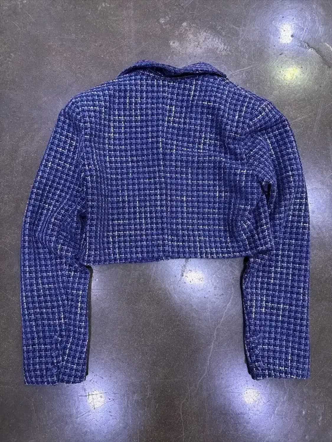 사이다 트위드 크롭 탑 블레이저 자켓 XS 상품이미지4