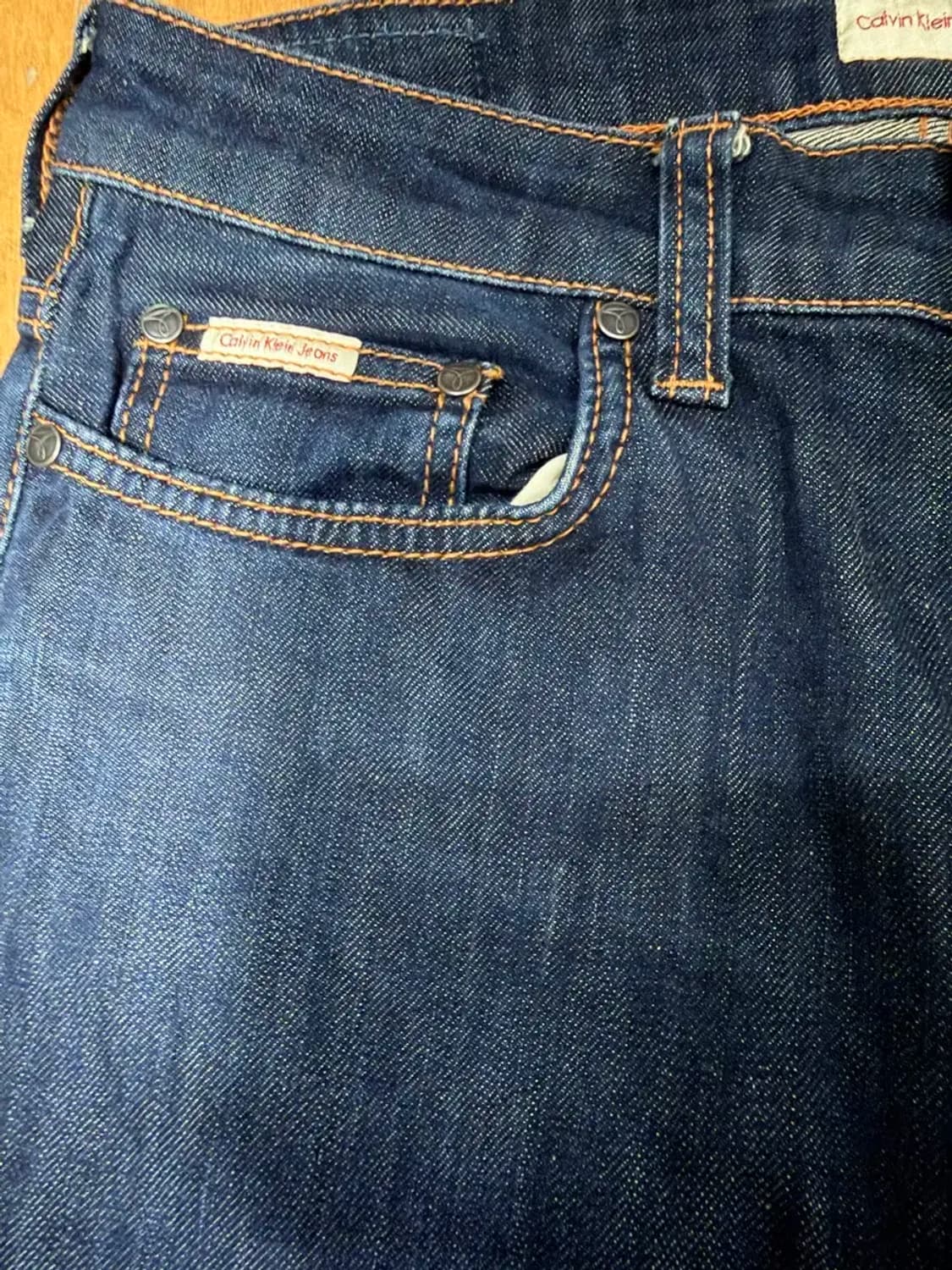 캘빈클라인 진스 레귤러 스트레이트핏 인디고 데님팬츠 30 상품이미지5