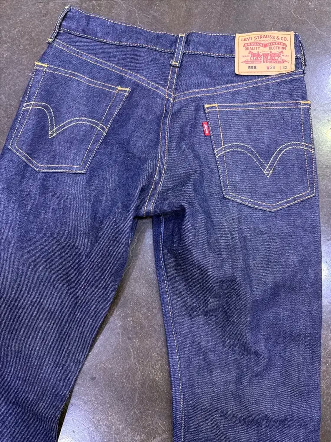 리바이스 558 슬림 부츠컷 플레어핏 인디고 데님팬츠 26 상품이미지5