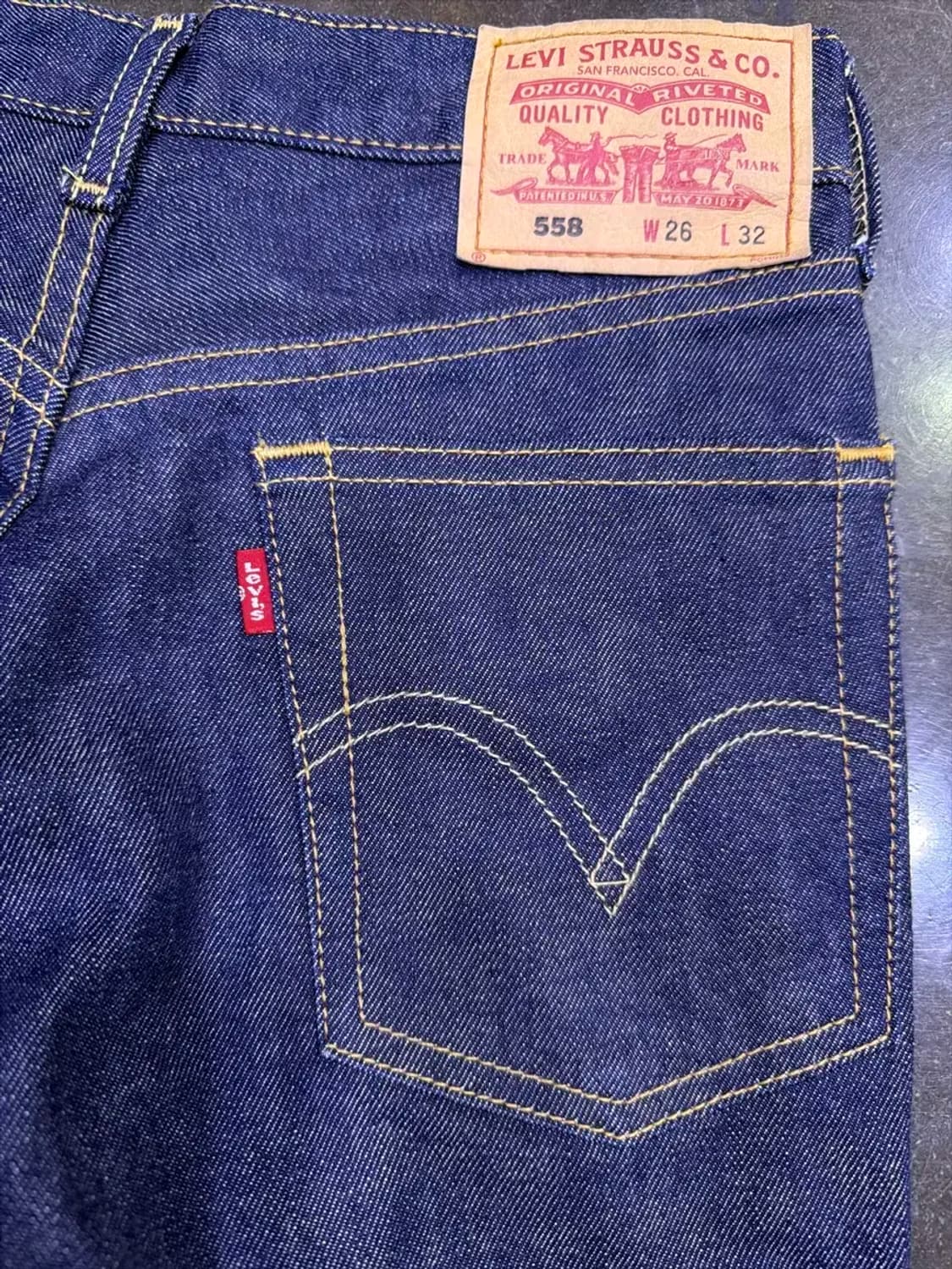 리바이스 558 슬림 부츠컷 플레어핏 인디고 데님팬츠 26 상품이미지6