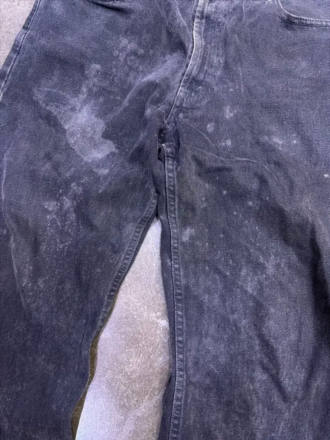 리바이스 550 릴렉스핏 더티워싱 페인팅 블랙 데님팬츠 36 상품이미지5