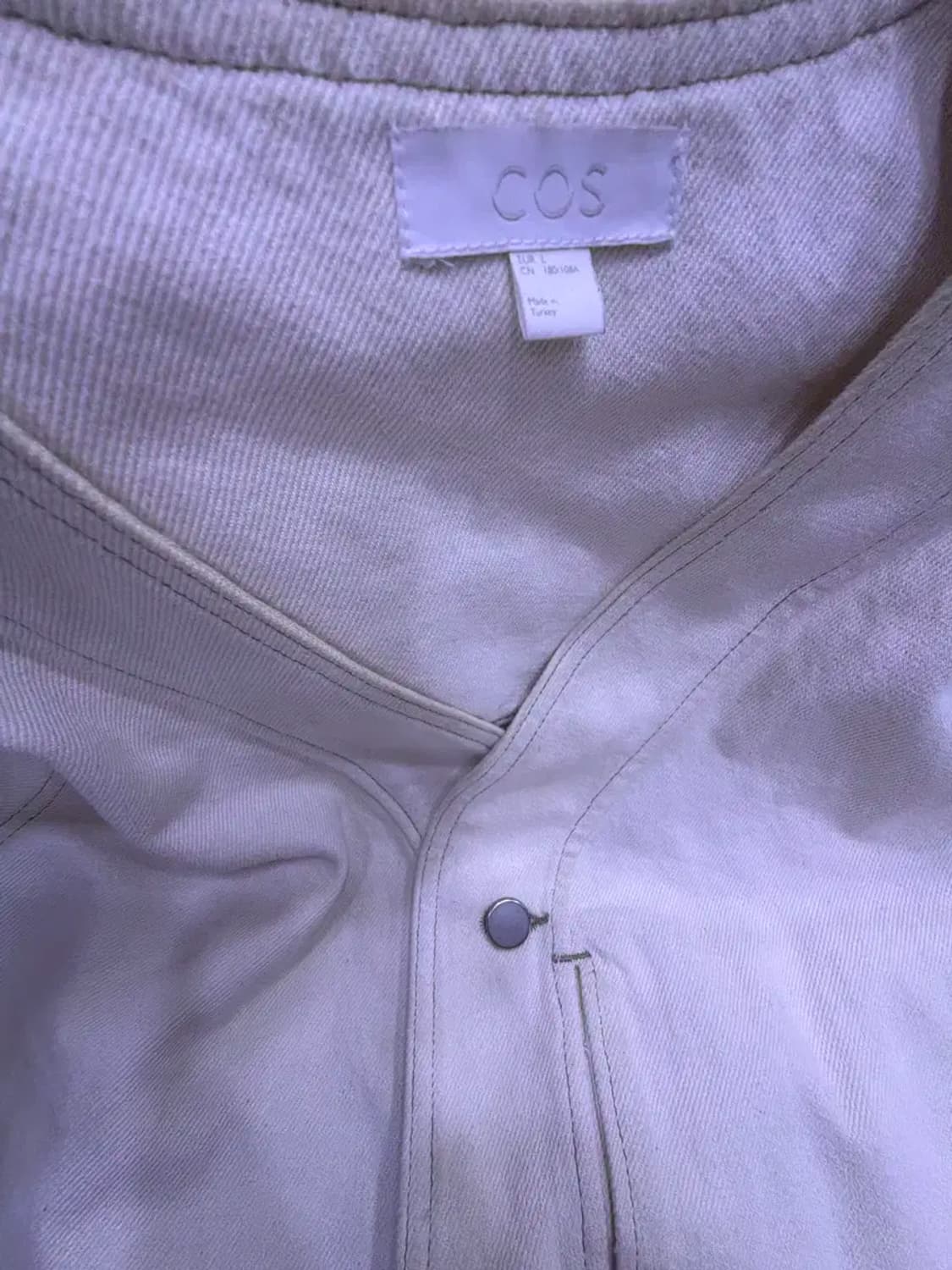 Cos 코스 카라리스 에크루 트러커 데님자켓 L 상품이미지10