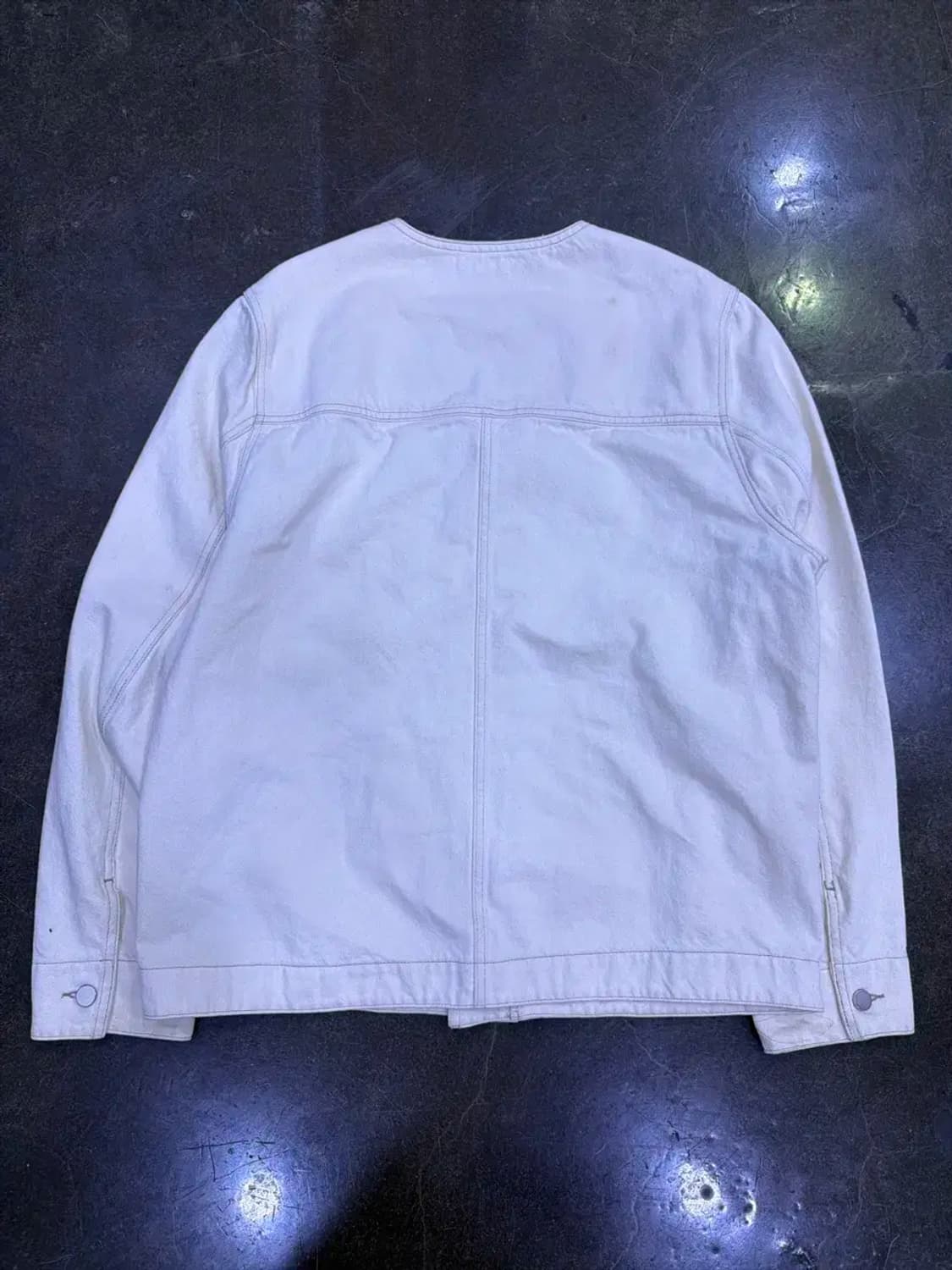 Cos 코스 카라리스 에크루 트러커 데님자켓 L 상품이미지5