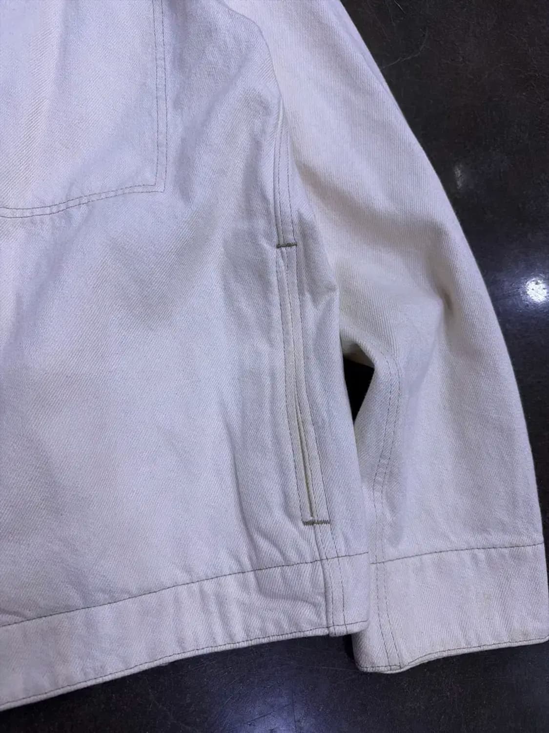 Cos 코스 카라리스 에크루 트러커 데님자켓 L 상품이미지8