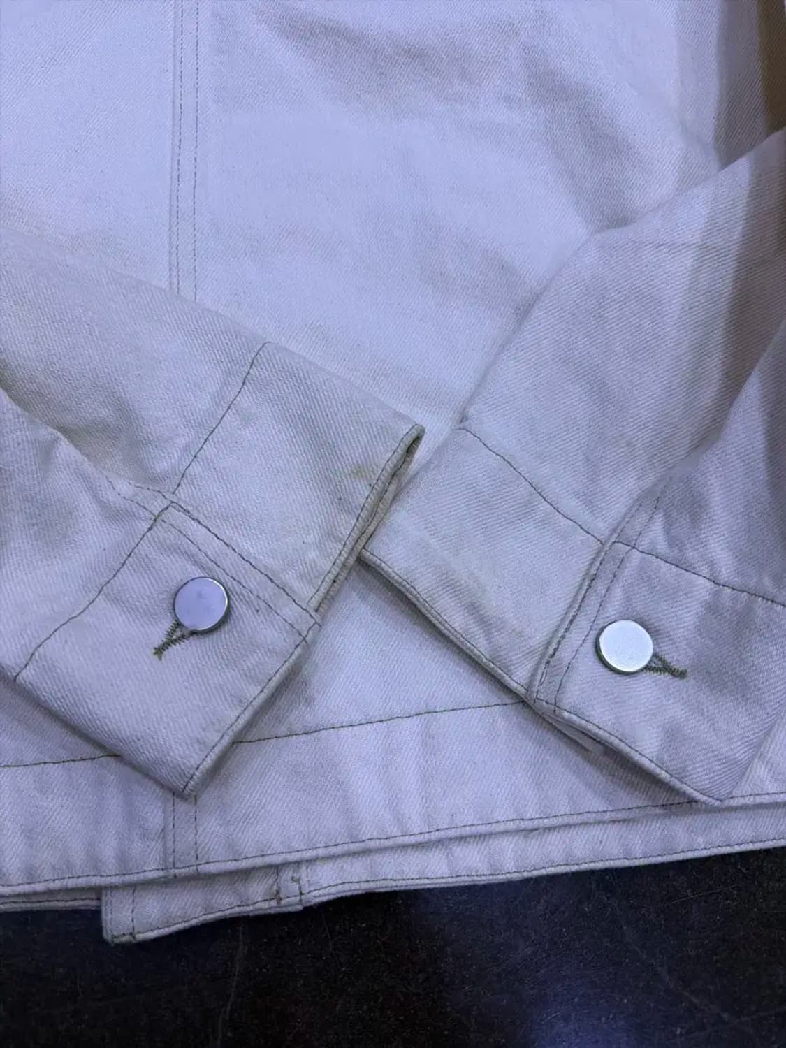 Cos 코스 카라리스 에크루 트러커 데님자켓 L 상품이미지9