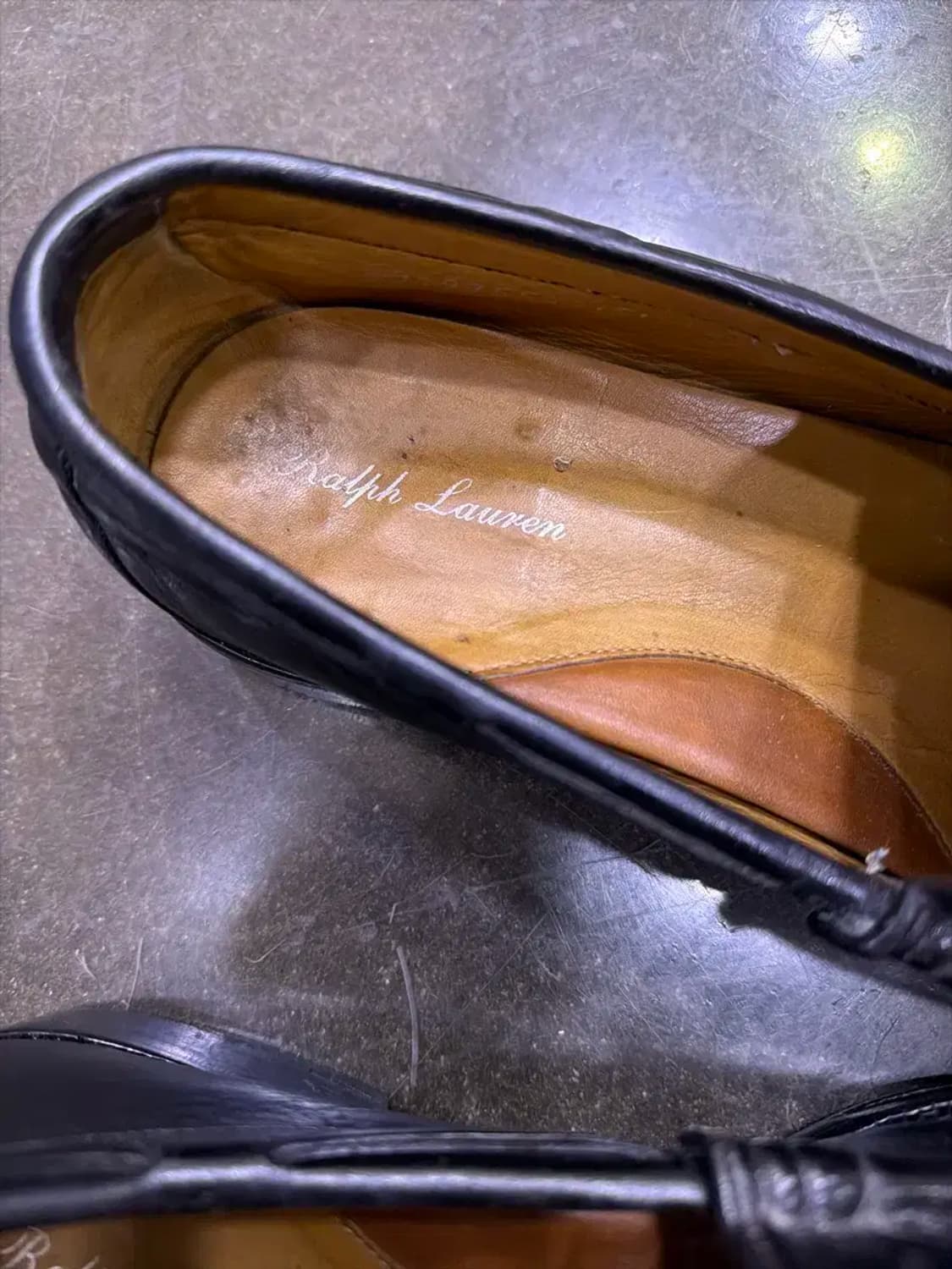 랄프로렌 폴로 클래식 테슬로퍼 슈즈 블랙 270 상품이미지5