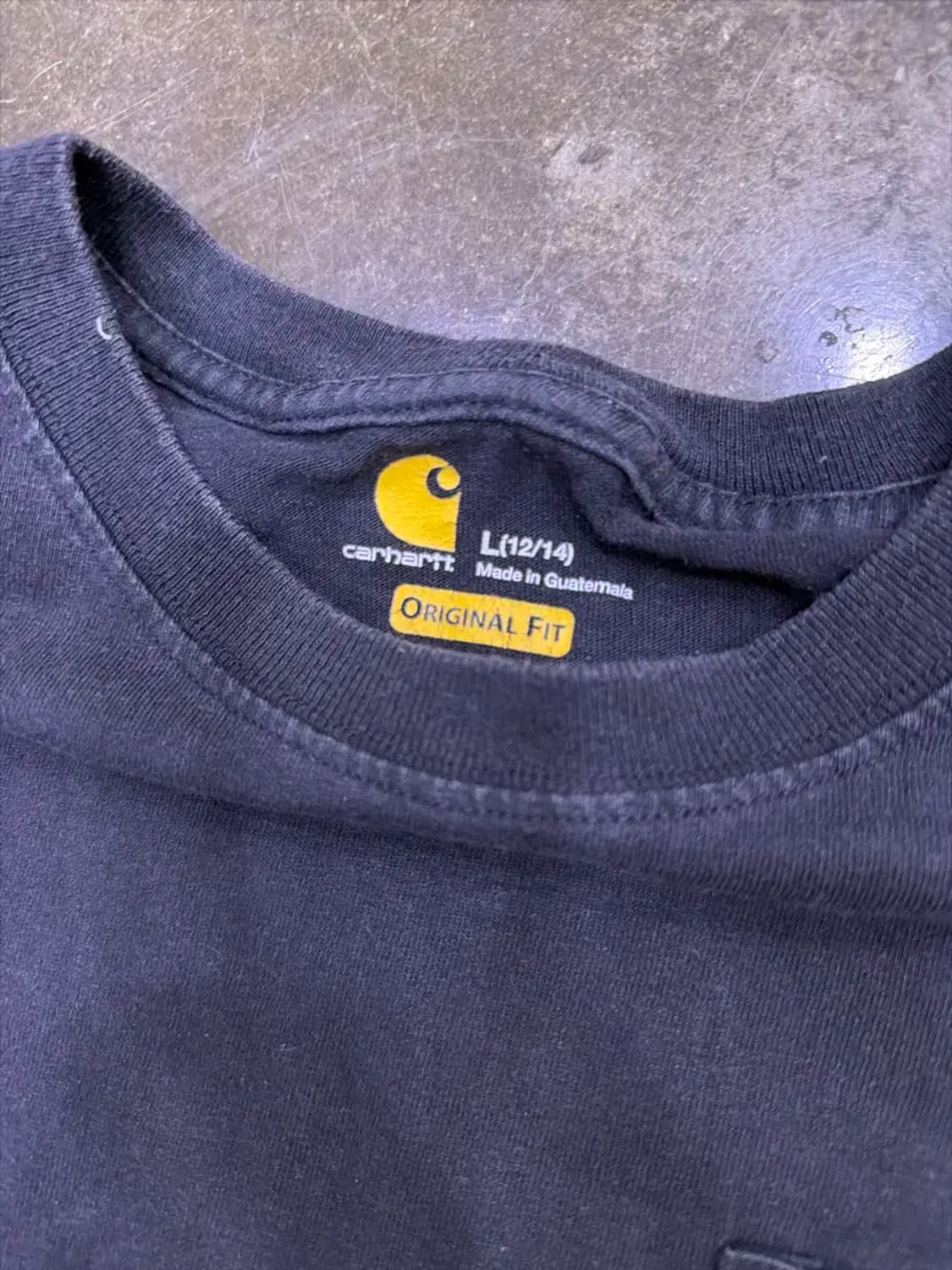 칼하트 빈티지 원포켓 오리지널핏 반팔티 L 상품이미지4