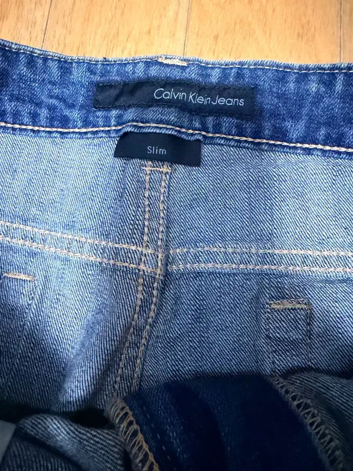 캘빈클라인 진스 컴포트 슬림핏 중청 워싱 데님팬츠 34 상품이미지8
