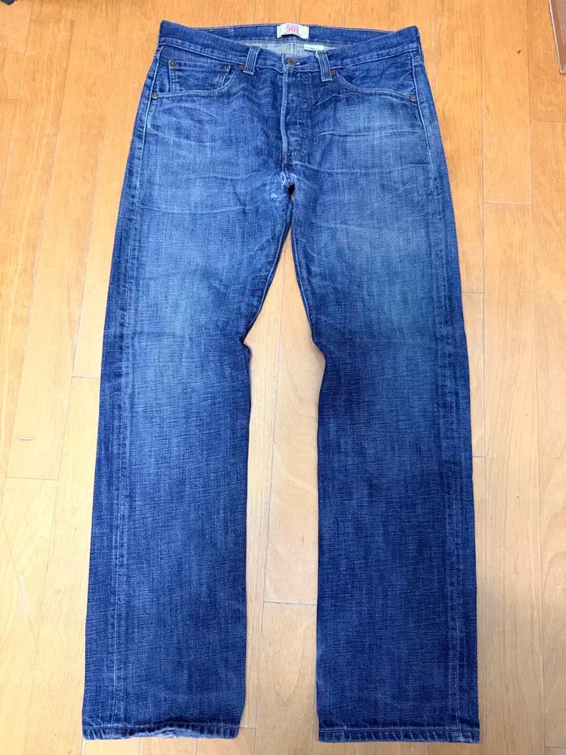 리바이스 501 멕시코 메이드 레귤러핏 워싱 데님팬츠 32 상품이미지1