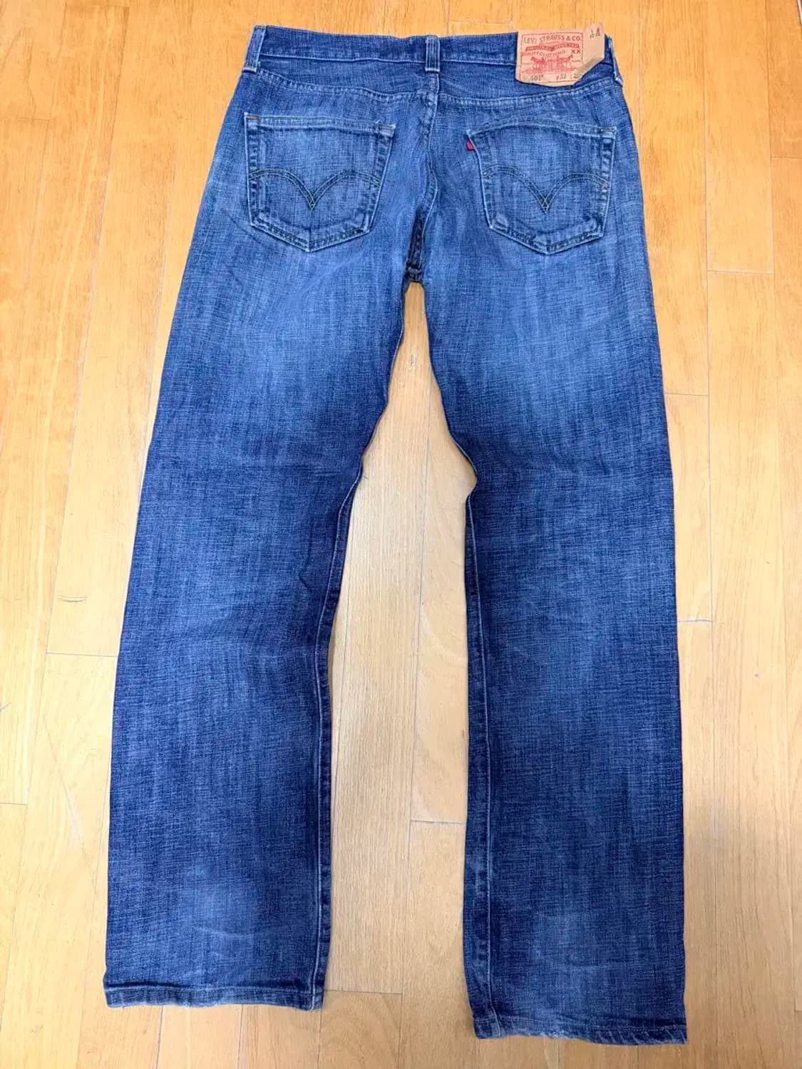 리바이스 501 멕시코 메이드 레귤러핏 워싱 데님팬츠 32 상품이미지2