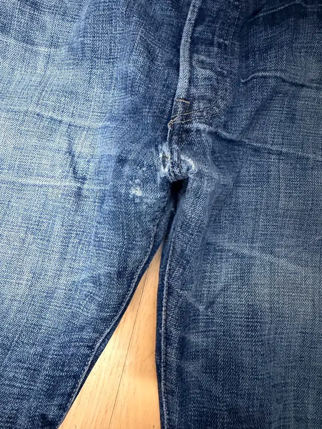 리바이스 501 멕시코 메이드 레귤러핏 워싱 데님팬츠 32 상품이미지4