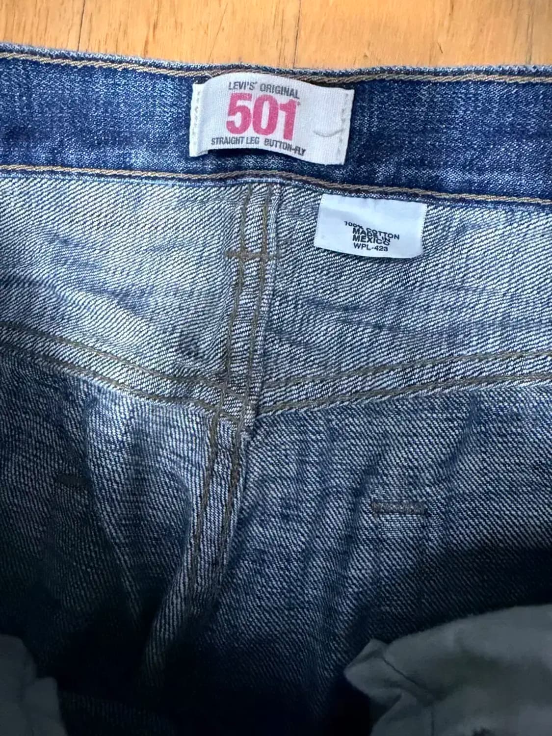 리바이스 501 멕시코 메이드 레귤러핏 워싱 데님팬츠 32 상품이미지6