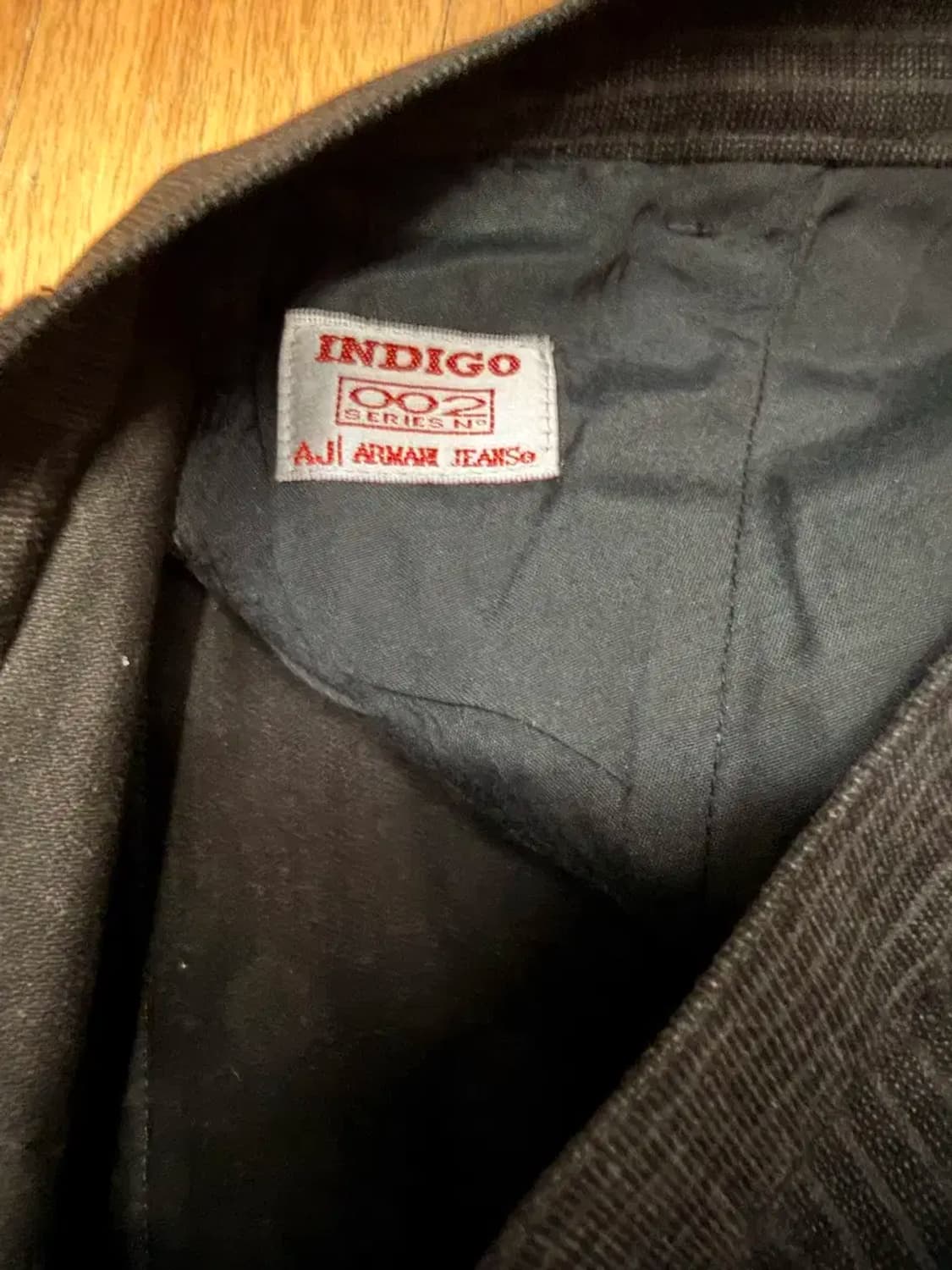 아르마니 진스 002시리즈 스트라이프 백포켓 트라우저 팬츠 36 상품이미지10