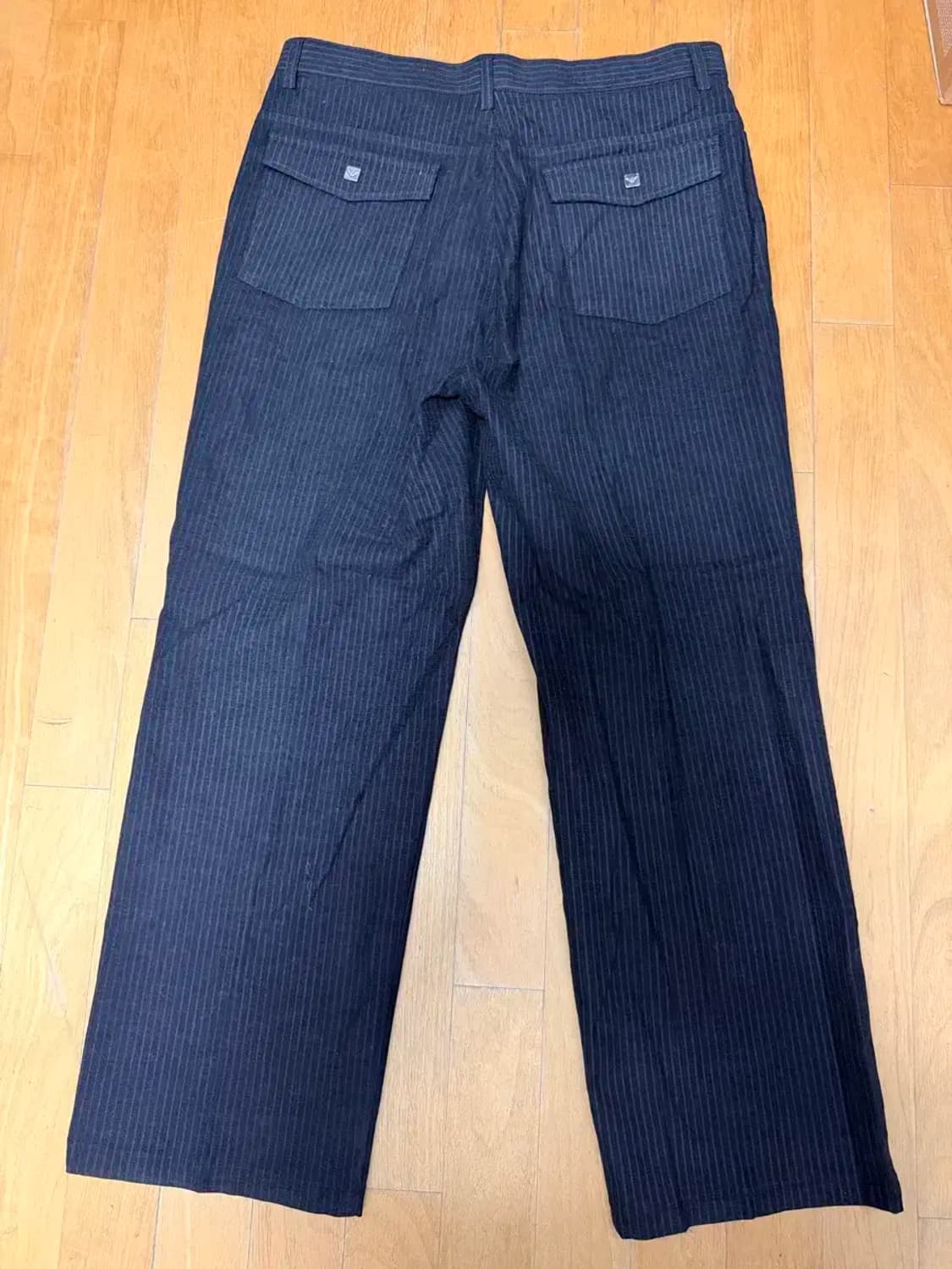 아르마니 진스 002시리즈 스트라이프 백포켓 트라우저 팬츠 36 상품이미지3