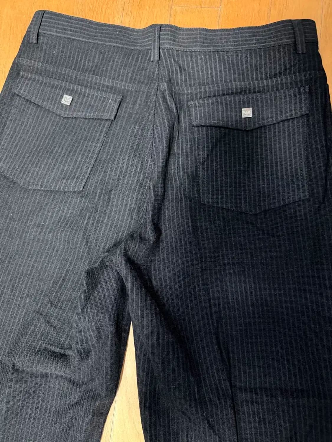 아르마니 진스 002시리즈 스트라이프 백포켓 트라우저 팬츠 36 상품이미지7