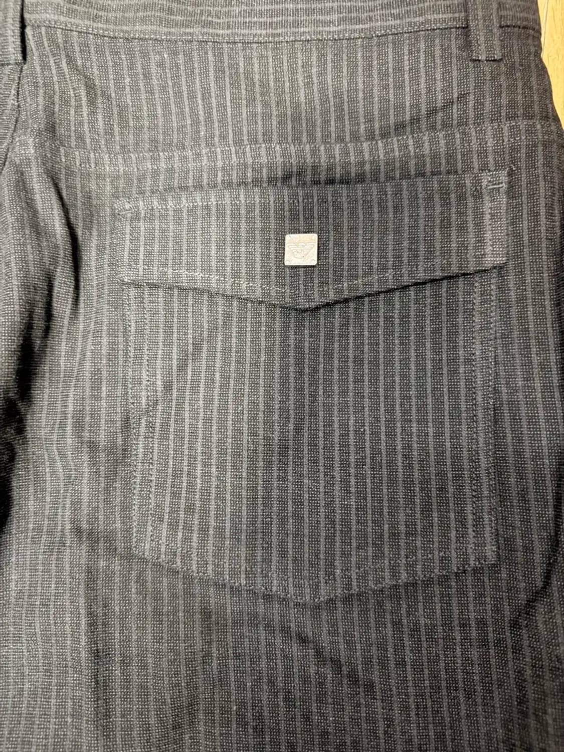 아르마니 진스 002시리즈 스트라이프 백포켓 트라우저 팬츠 36 상품이미지8