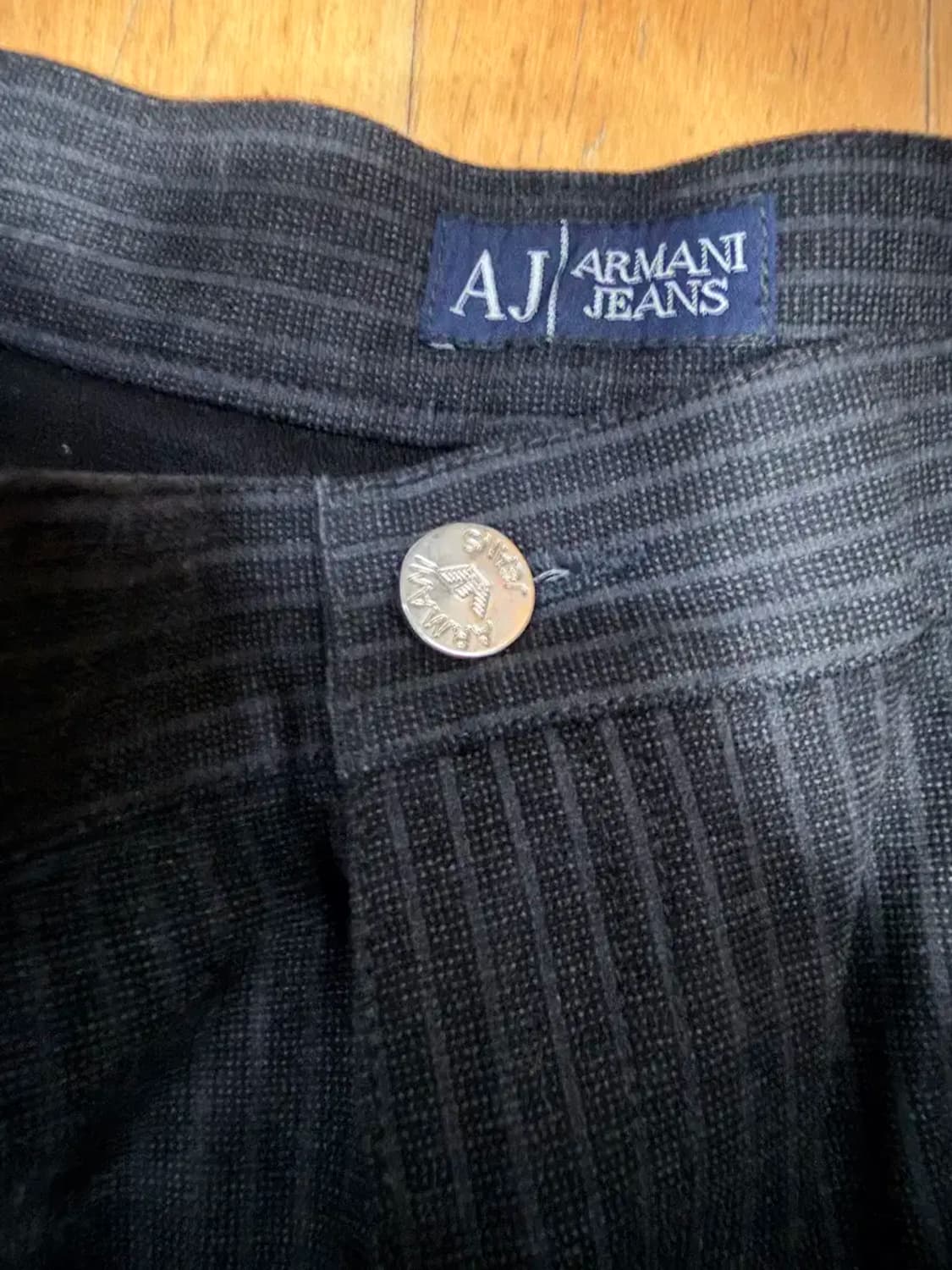 아르마니 진스 002시리즈 스트라이프 백포켓 트라우저 팬츠 36 상품이미지9