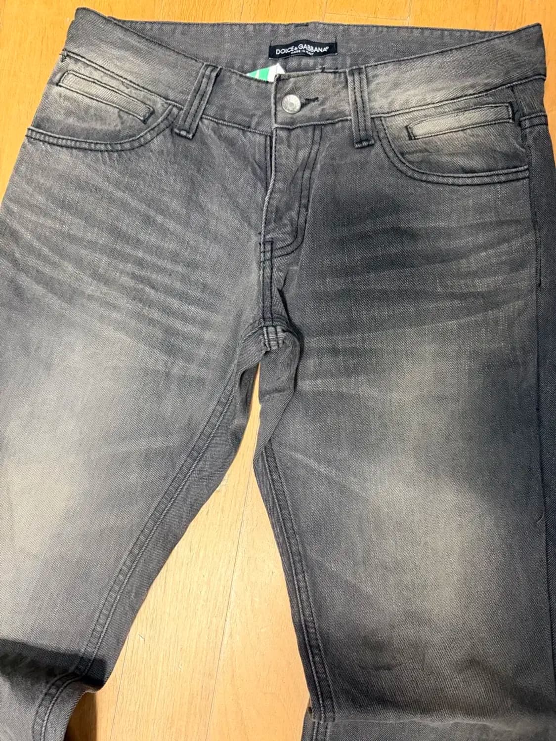 돌체앤가바나 슬림 스트레이트핏 빈티지 워싱 데님팬츠 48 상품이미지3
