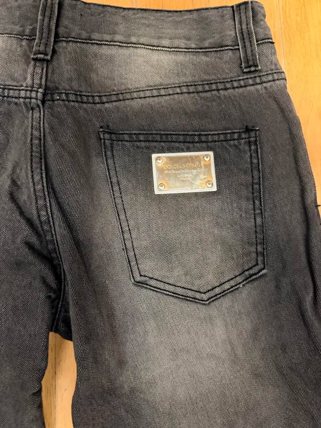돌체앤가바나 슬림 스트레이트핏 빈티지 워싱 데님팬츠 48 상품이미지6