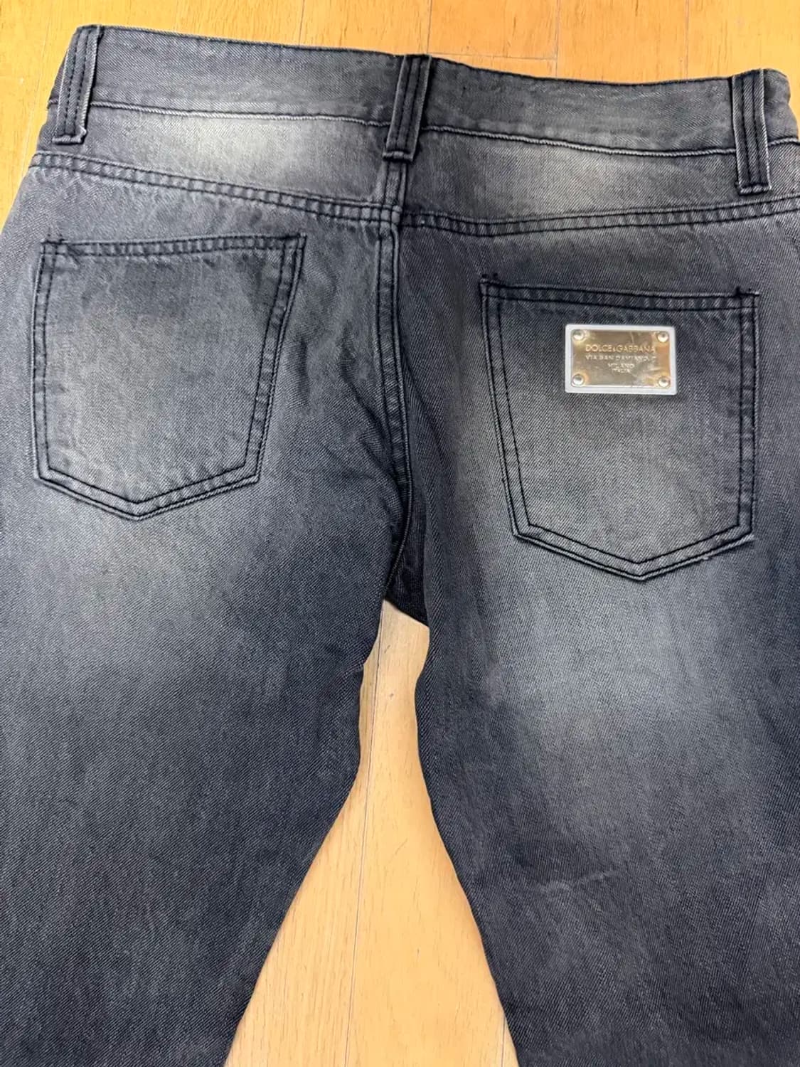돌체앤가바나 슬림 스트레이트핏 빈티지 워싱 데님팬츠 48 상품이미지7