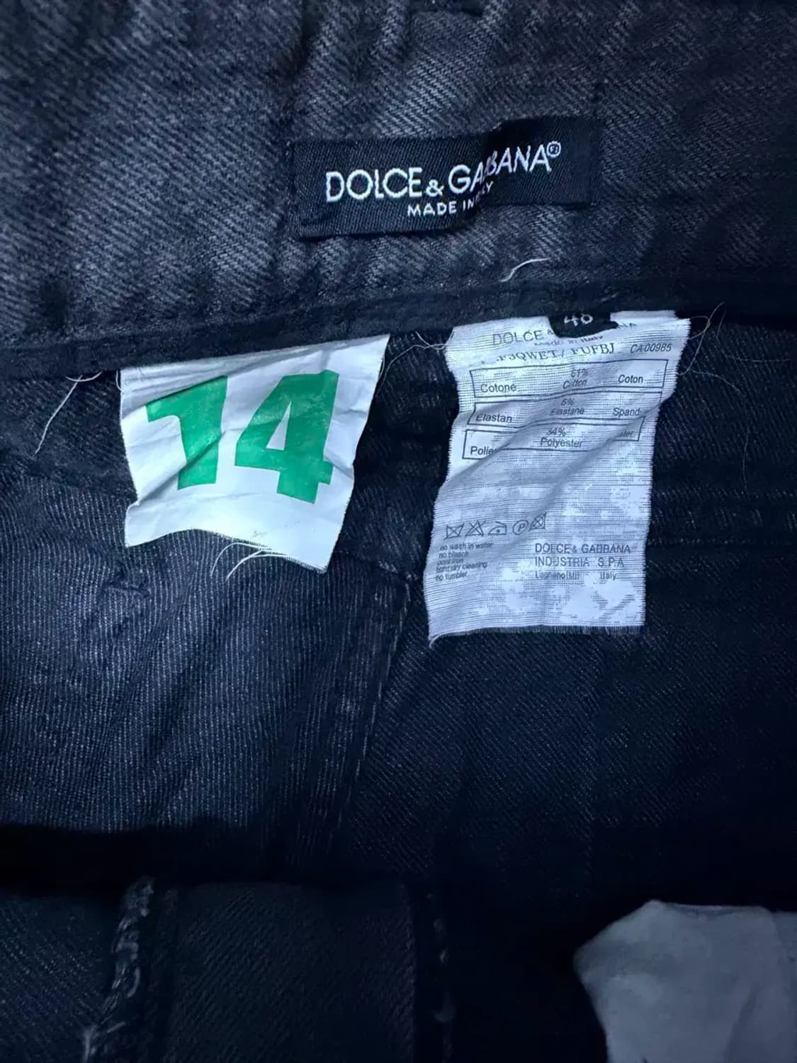 돌체앤가바나 슬림 스트레이트핏 빈티지 워싱 데님팬츠 48 상품이미지9