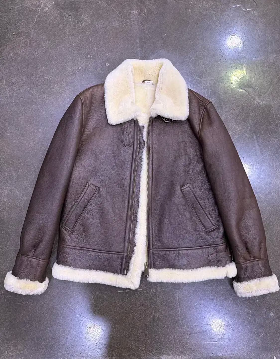 리카르도 BH 양가죽 무스탕 봄버자켓 B-3 M 상품이미지1