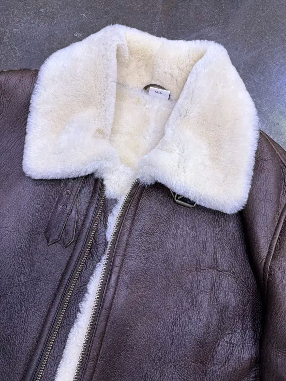 리카르도 BH 양가죽 무스탕 봄버자켓 B-3 M 상품이미지3