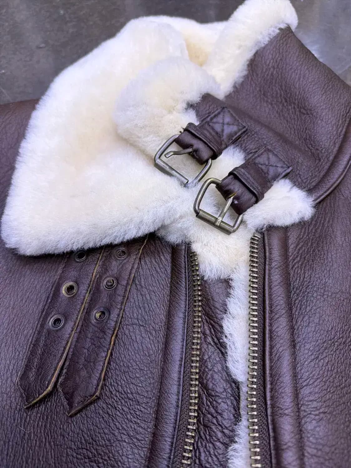 리카르도 BH 양가죽 무스탕 봄버자켓 B-3 M 상품이미지6