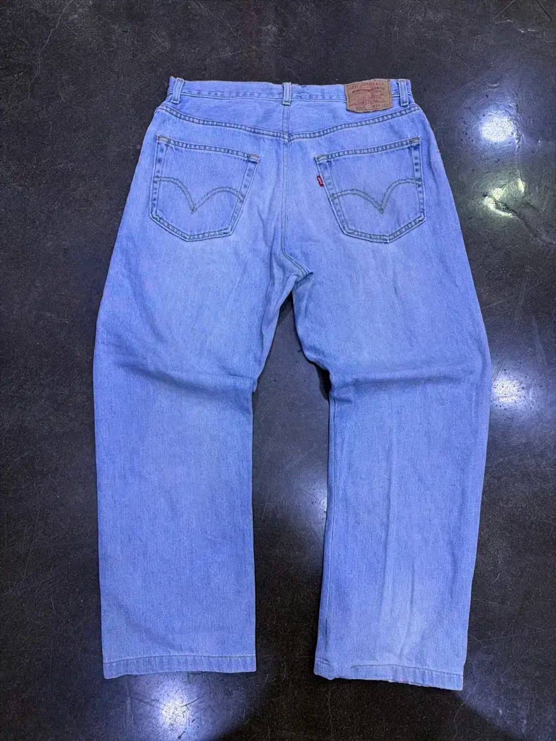 리바이스 00's 505 레귤러핏 연청 빈티지 워싱 데님팬츠 36 상품이미지2
