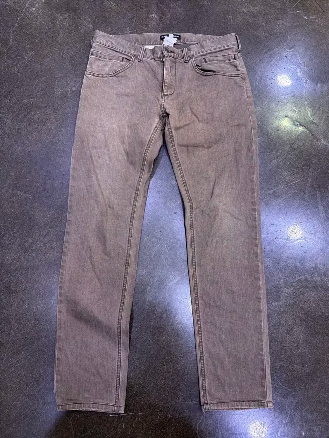 돌체앤가바나 슬림핏 빈티지 브라운 워싱 데님팬츠 46 상품이미지1