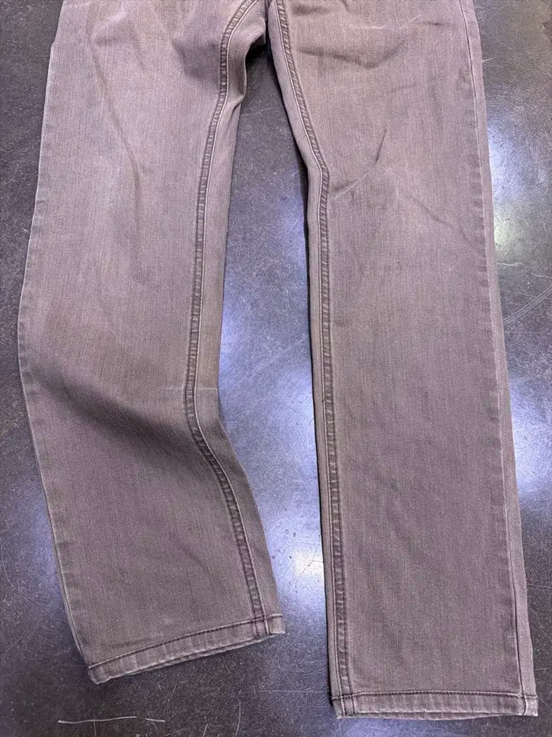 돌체앤가바나 슬림핏 빈티지 브라운 워싱 데님팬츠 46 상품이미지5