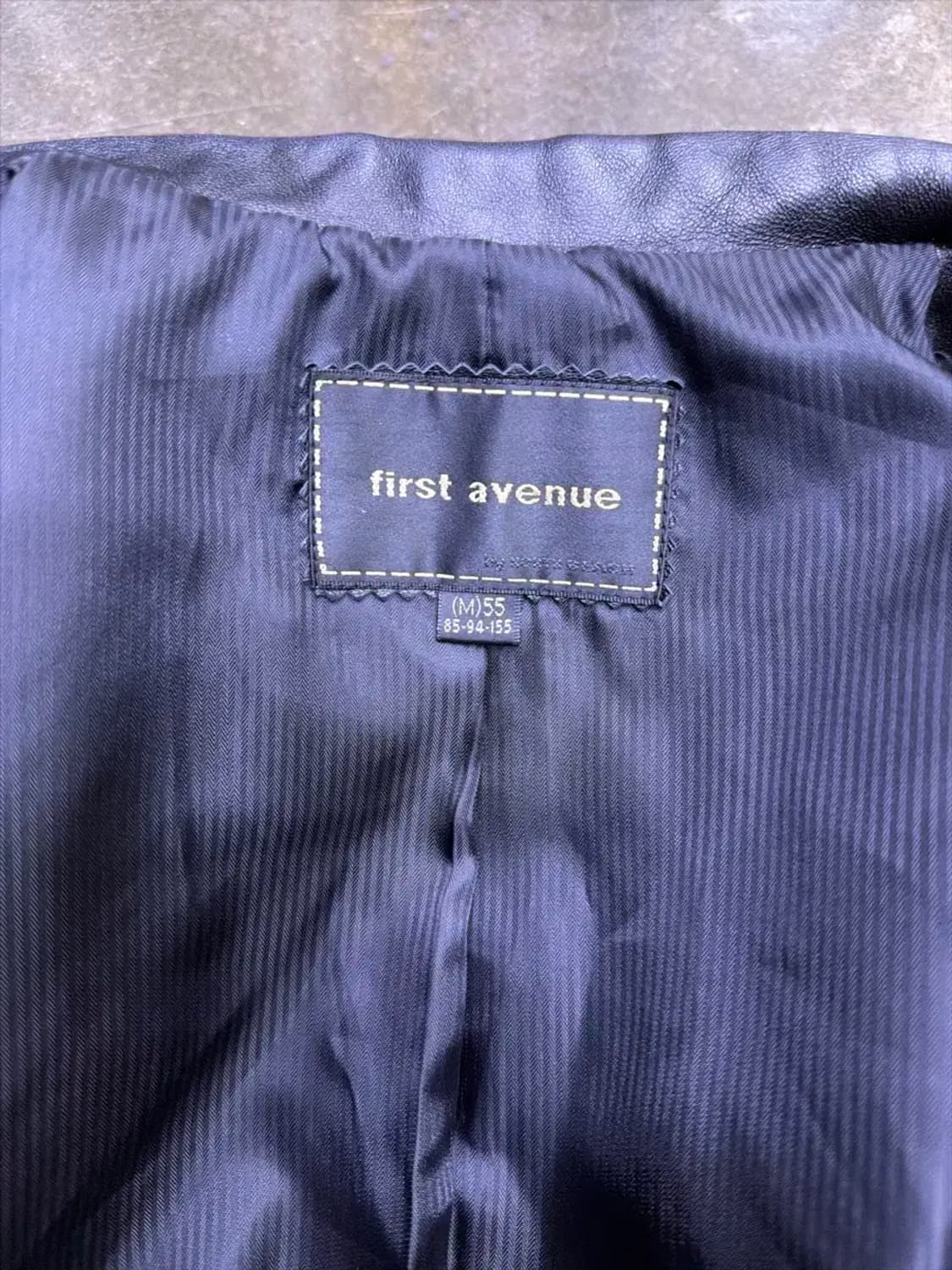 퍼스트에비뉴 양가죽 심플 싱글버튼 레더자켓 55 상품이미지6