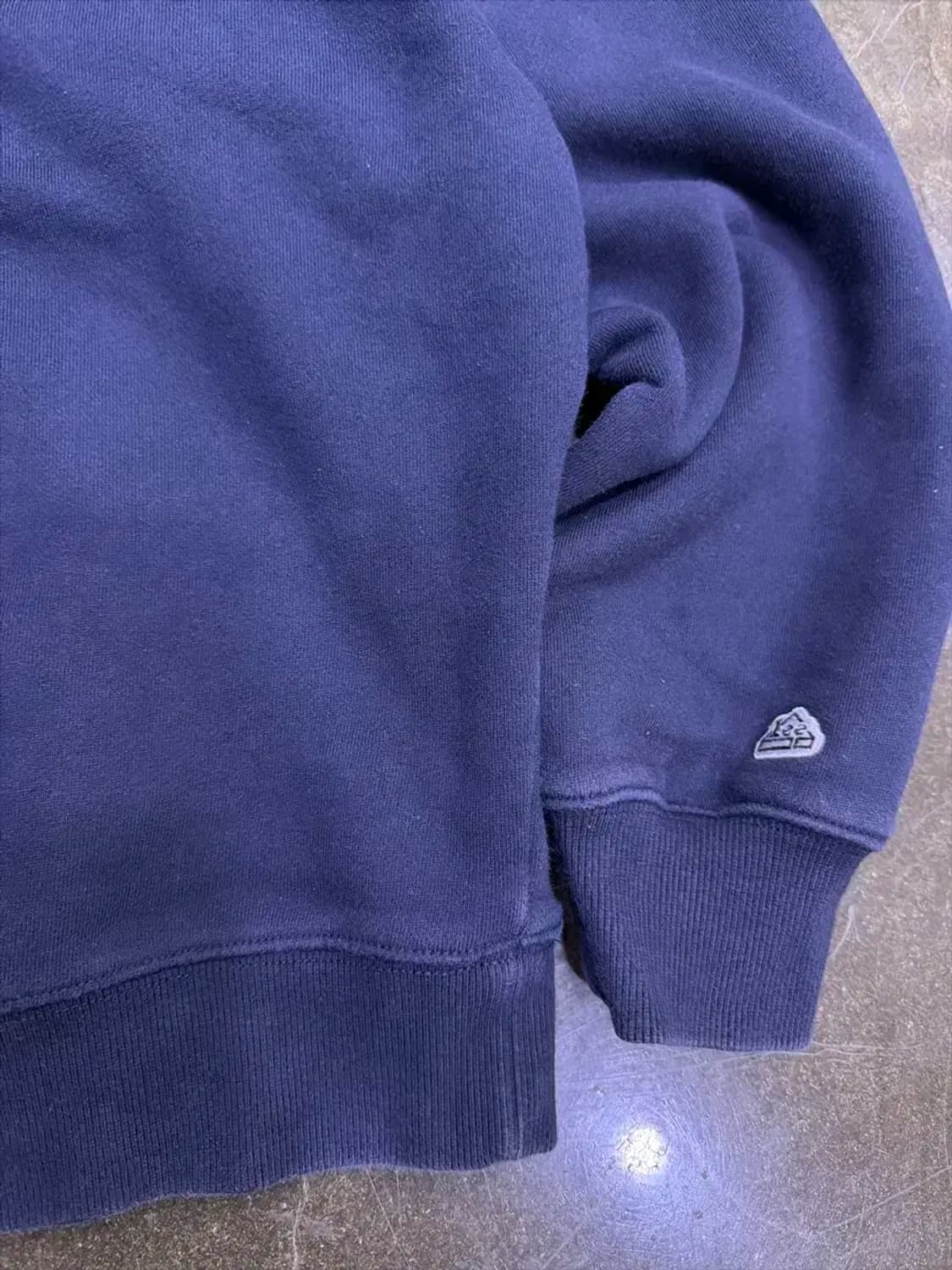 Lee 리 카라 반집업 맨투맨 티셔츠 네이비 XL 상품이미지5