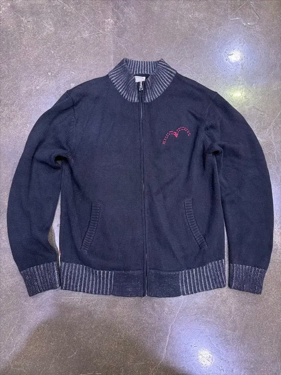 리바이스 타입원 스티치 라인 헤비 니트 집업 M 상품이미지1