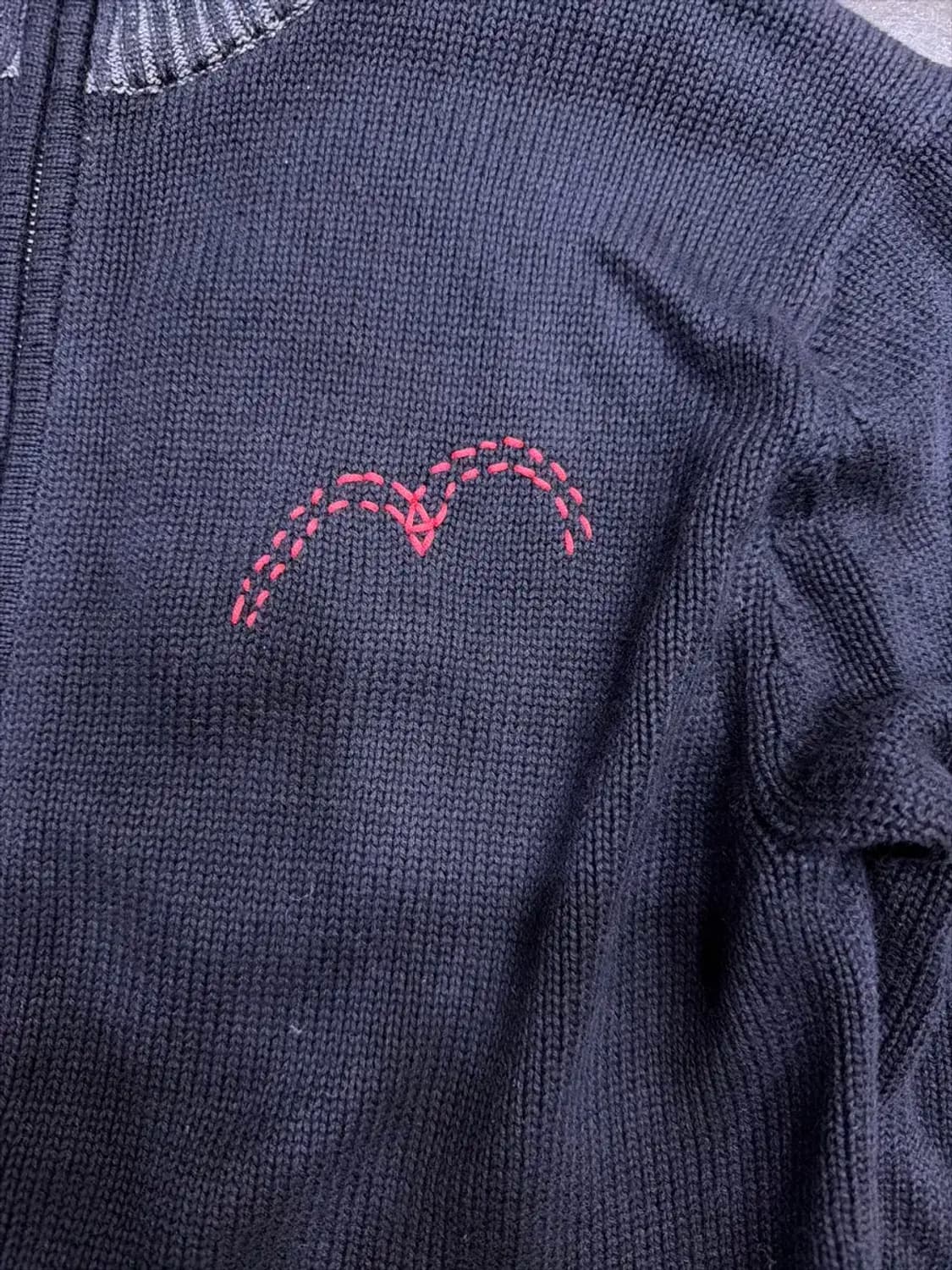 리바이스 타입원 스티치 라인 헤비 니트 집업 M 상품이미지4