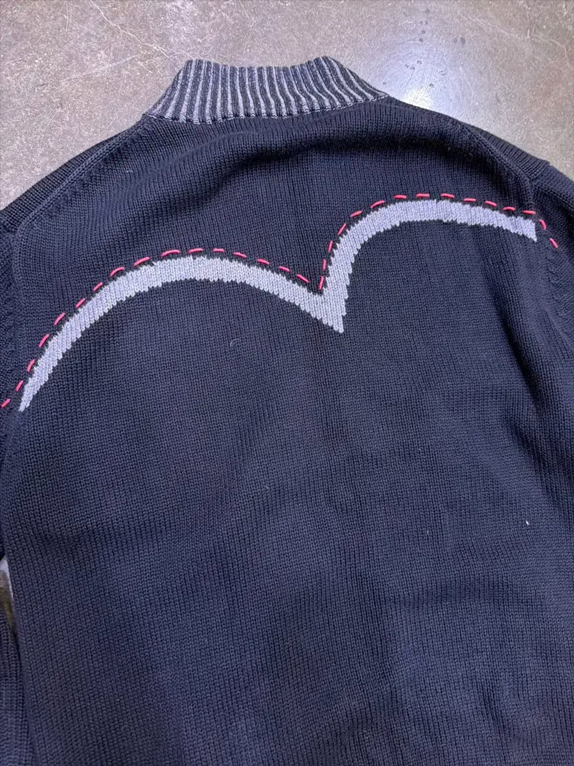 리바이스 타입원 스티치 라인 헤비 니트 집업 M 상품이미지8