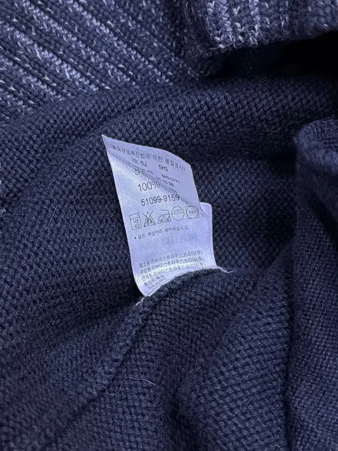 리바이스 타입원 스티치 라인 헤비 니트 집업 M 상품이미지9
