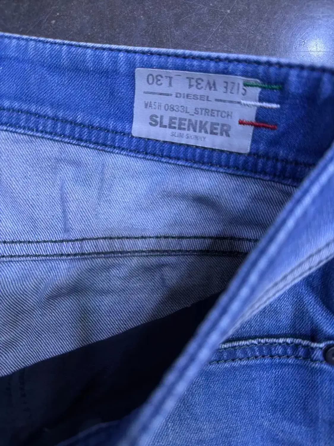 디젤 슬린커 슬림 스키니핏 빈티지 워싱 데님팬츠 31 상품이미지8
