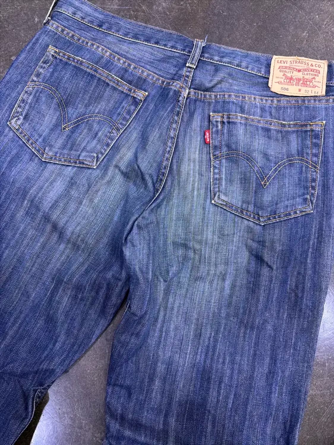 리바이스 506 헤링본 패턴 코리아탭 컴포트 스트레이트 데님팬츠 36 상품이미지7